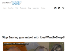 Tablet Screenshot of ijustwanttosleep.com